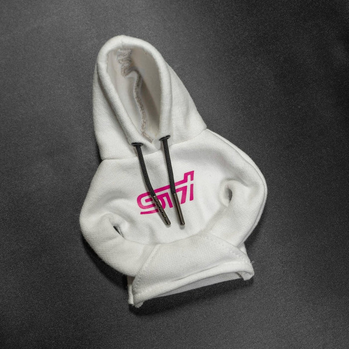 Billetworkz Shift Knob Hoodie w/ STI Logo Most Manual Subaru Models - BW-HDE-WHT-STIPNK - Subimods.com