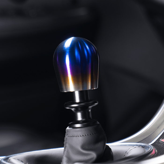 Billetworkz Titanium Torched Shift Knob Fits Most Subaru BRZ / Toyota GR86 22+ - BW-KNB-BRZ2-BLNK-TIT-LB - Subimods.com