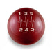 Billetworkz Weighted 5 - Speed Shift Knob Fits Most Subaru Models - BW-KNB-SUB5-HB5-CRED-SP - Subimods.com