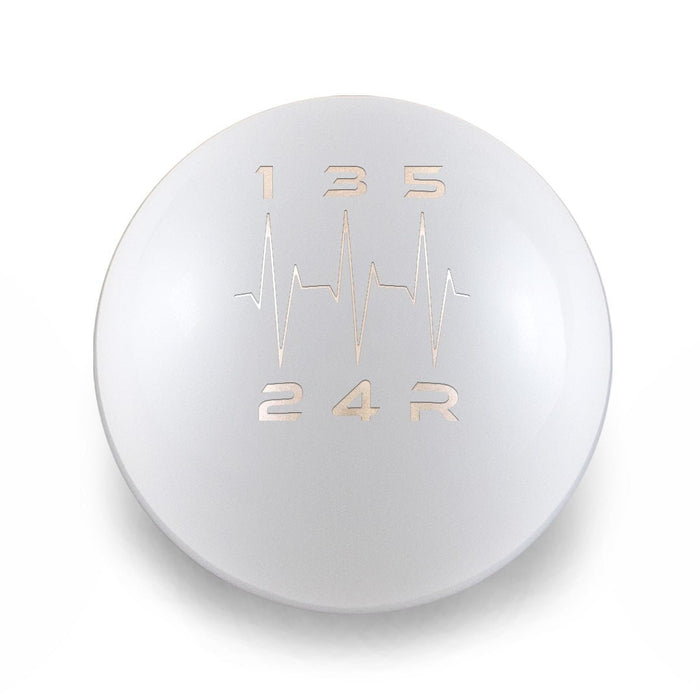 Billetworkz Weighted 5-Speed Shift Knob Fits Most Subaru Models - BW-KNB-SUB5-HB5-GWHT-AP - Subimods.com