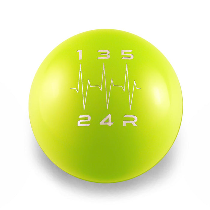 Billetworkz Weighted 5 - Speed Shift Knob Fits Most Subaru Models - BW-KNB-SUB5-HB5-NYEL-SP - Subimods.com