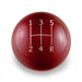 Billetworkz Weighted 5-Speed Shift Knob Fits Most Subaru Models - BW-KNB-SUB5-STD5-CRED-AP - Subimods.com