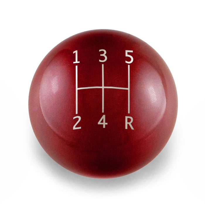 Billetworkz Weighted 5 - Speed Shift Knob Fits Most Subaru Models - BW-KNB-SUB5-STD5-CRED-SP - Subimods.com