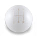 Billetworkz Weighted 5-Speed Shift Knob Fits Most Subaru Models - BW-KNB-SUB5-STD5-GWHT-AP - Subimods.com