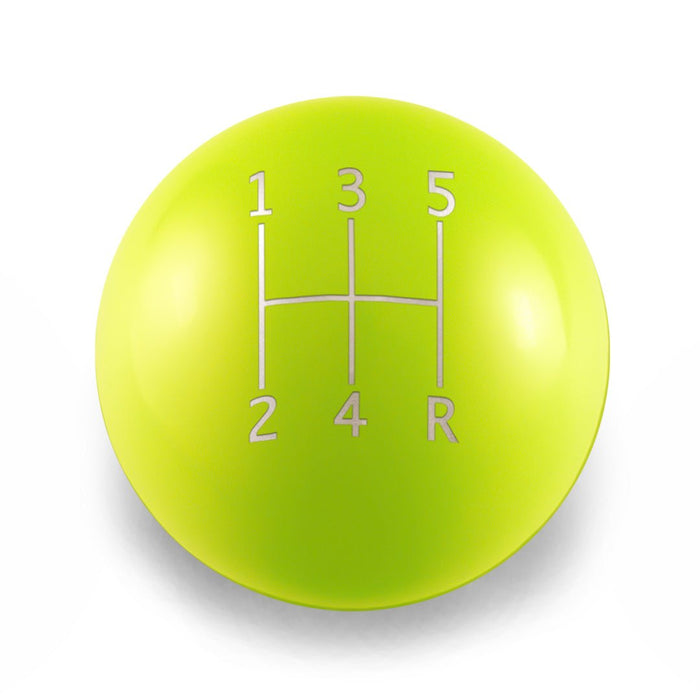 Billetworkz Weighted 5 - Speed Shift Knob Fits Most Subaru Models - BW-KNB-SUB5-STD5-NYEL-SP - Subimods.com