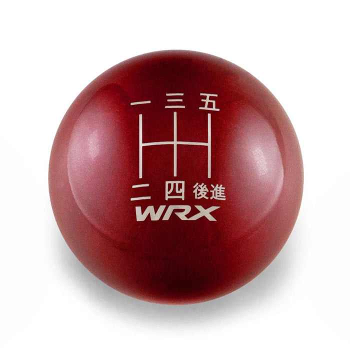 Billetworkz Weighted 5 Speed Shift Knob Fits Most Subaru WRX Models - Red - BW-KNB-WRX5-WRX5J-CRED-SP - Subimods.com