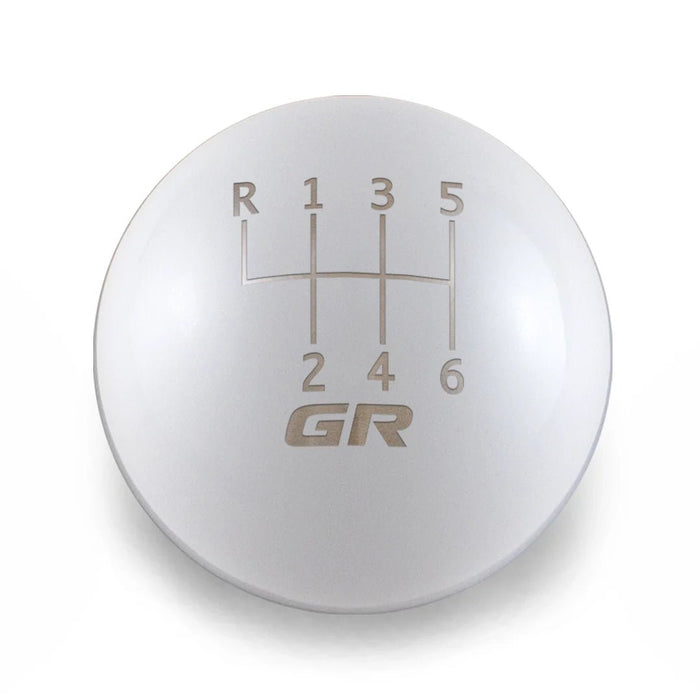 Billetworkz Weighted 6 Speed GR Shift Knob Fits Most Subaru BRZ / Toyota GR86 Models - BW-KNB-GR86-SGR86-GWHT-SP - Subimods.com