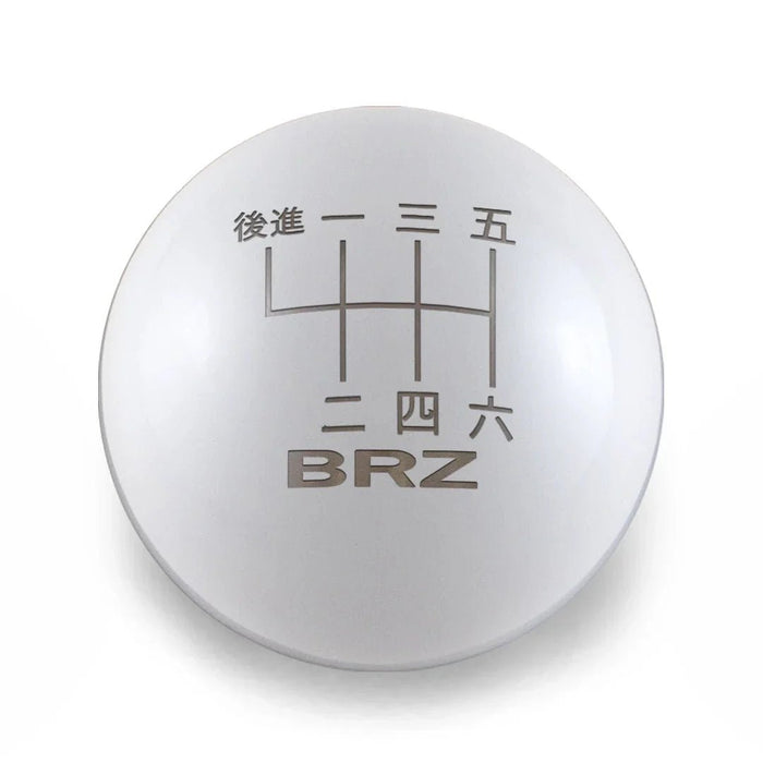 Billetworkz Weighted 6-Speed Shift Knob 13-21 Subaru BRZ / FR-S / 86 - Japanese Engraving - BW-KNB-BRZ1-BRZJP-GWHT-CK - Subimods.com