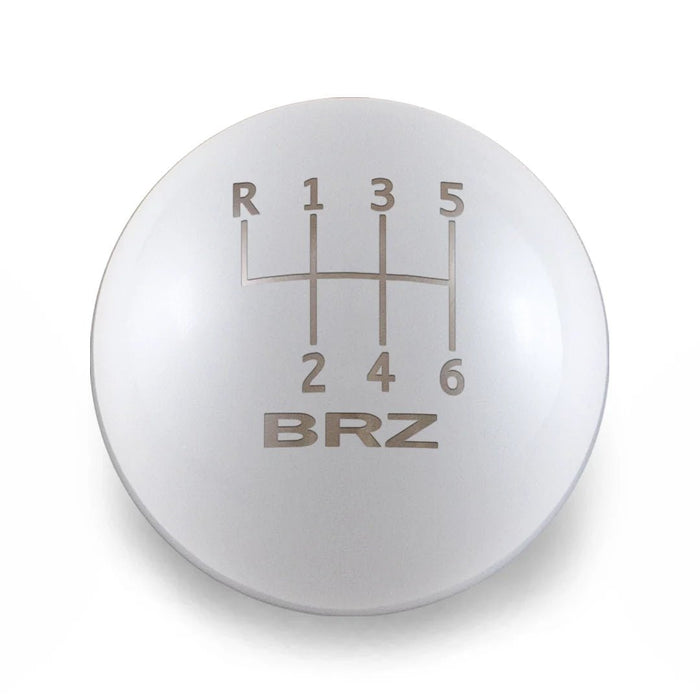 Billetworkz Weighted 6 Speed Shift Knob Fits Most Subaru BRZ / Toyota GR86 Models - BW-KNB-BRZ2-SBRZ-GWHT-SP - Subimods.com