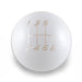 Billetworkz Weighted Shift Knob 6 - Speed Fits Most Subaru Models - BW-KNB-SUB6-VEL6-GWHT-SP - Subimods.com