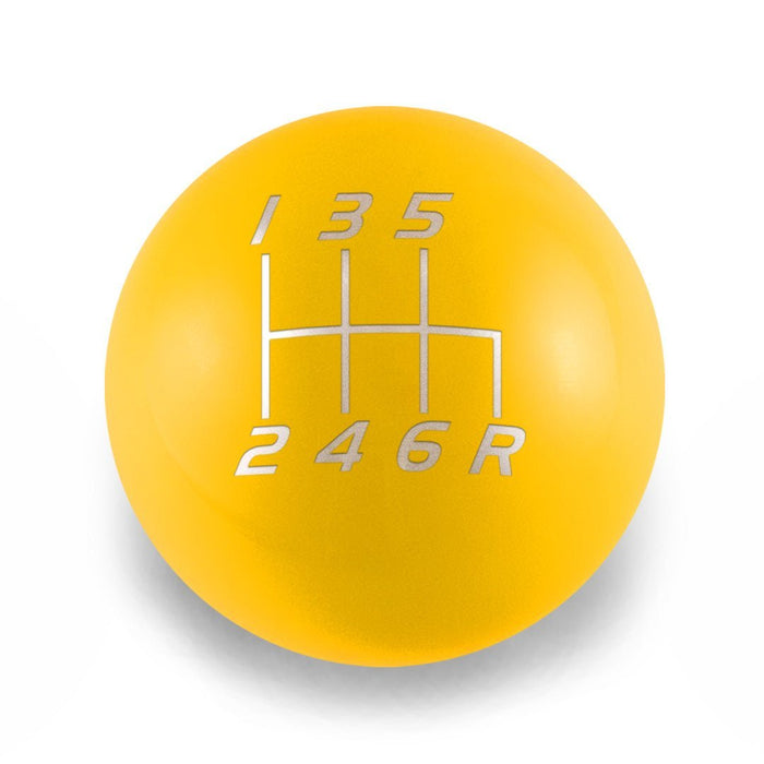Billetworkz Weighted Shift Knob 6-Speed Fits Most Subaru Models - BW-KNB-SUB6-VEL6-GYEL-AP - Subimods.com