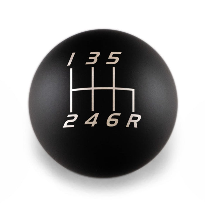 Billetworkz Weighted Shift Knob 6 - Speed Fits Most Subaru Models - BW-KNB-SUB6-VEL6-MBLK-SP - Subimods.com