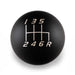 Billetworkz Weighted Shift Knob 6 - Speed Fits Most Subaru Models - BW-KNB-SUB6-VEL6-MBLK-SP - Subimods.com