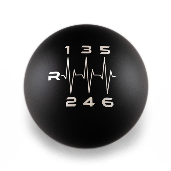 Billetworkz Weighted Shift Knob 6 Speed Heartbeat Engraving 13-21 Subaru BRZ / 13-21 Scion FR-S / 13-21 Toyota 86 - BW-KNB-BRZ1-HB6-MBLK-CK - Subimods.com