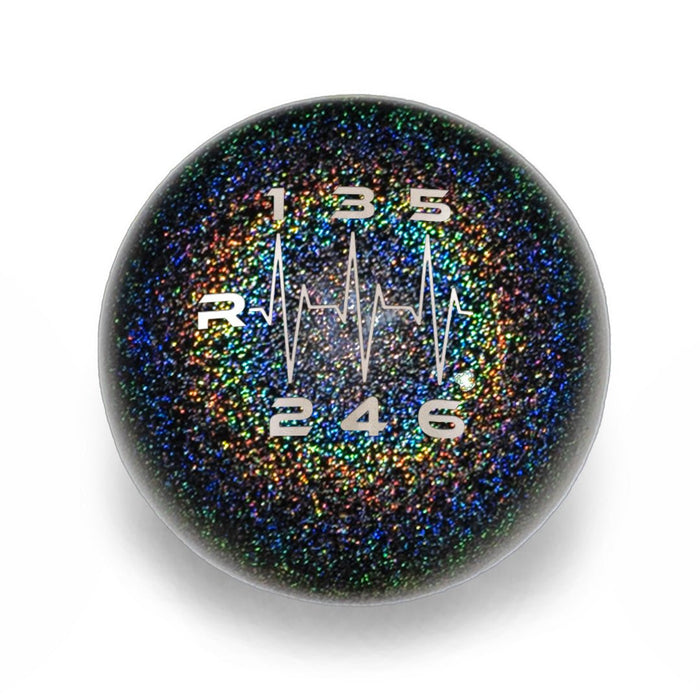 Billetworkz Weighted Shift Knob 6 Speed Heartbeat Engraving 13 - 21 Subaru BRZ / 13 - 21 Scion FR - S / 13 - 21 Toyota 86 - BW-KNB-BRZ1-HB6-RBSP-SP - Subimods.com