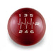 Billetworkz Weighted Shift Knob 6 Speed Heartbeat Engraving 15-25 Subaru WRX - BW-KNB-WRX6-HB6-CRED-CK - Subimods.com