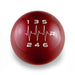 Billetworkz Weighted Shift Knob 6 Speed Heartbeat Engraving Fits Most Subaru Models - BW-KNB-SUB6-HB6-CRED-SP - Subimods.com