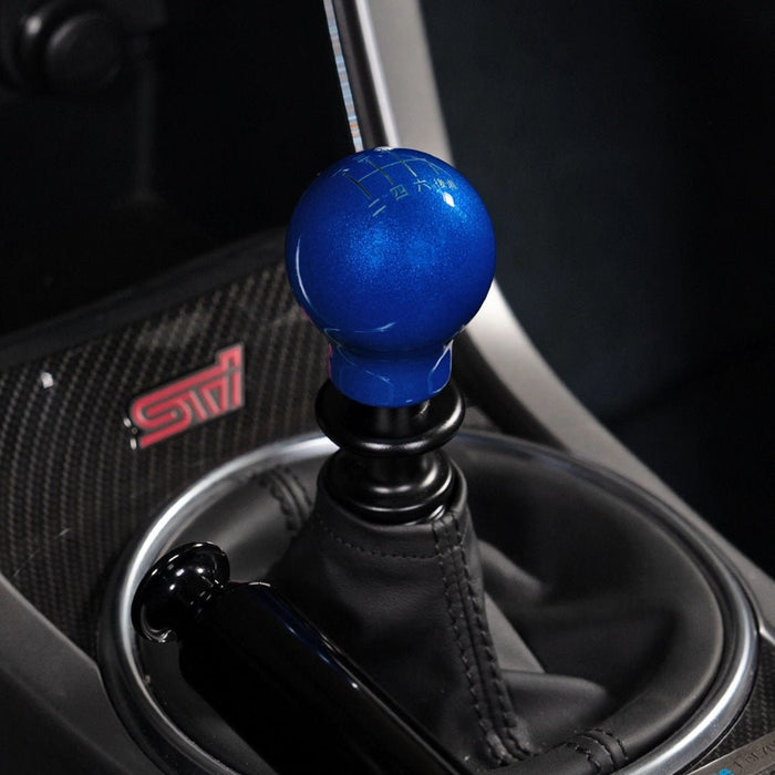 Billetworkz Weighted Shift Knob 6 Speed Japanese Engraving 15 - 25 Subaru WRX - BW-KNB-WRX6-JAP6-CBLU-SP - Subimods.com