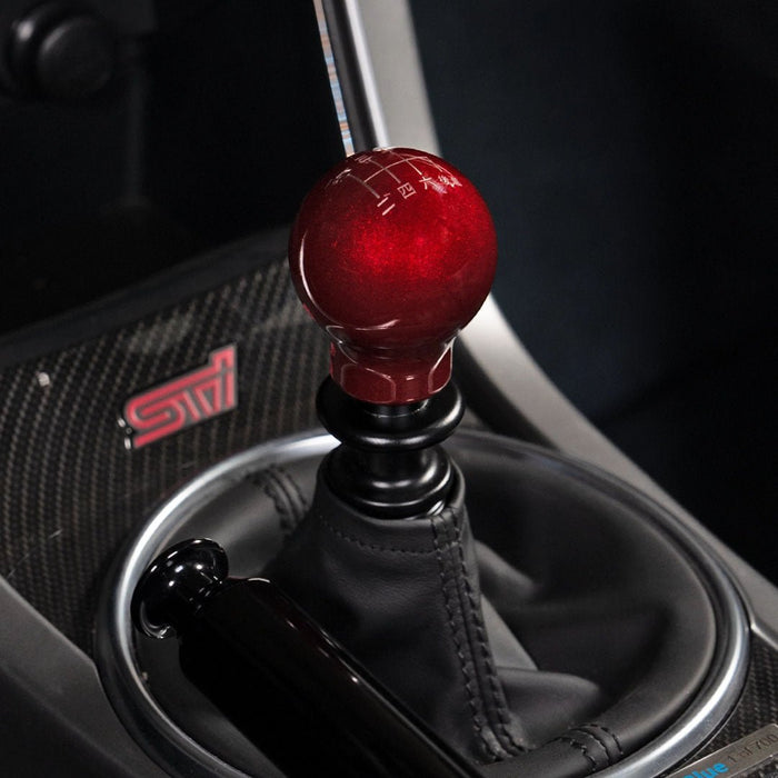 Billetworkz Weighted Shift Knob 6 Speed Japanese Engraving 15 - 25 Subaru WRX - BW-KNB-WRX6-JAP6-CRED-SP - Subimods.com