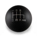 Billetworkz Weighted Shift Knob 6 Speed Japanese Engraving 15 - 25 Subaru WRX - BW-KNB-WRX6-JAP6-MBLK-SP - Subimods.com