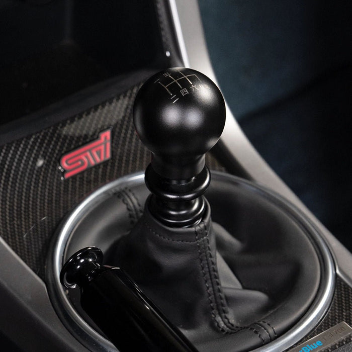 Billetworkz Weighted Shift Knob 6 Speed Japanese Engraving 15 - 25 Subaru WRX - BW-KNB-WRX6-JAP6-MBLK-SP - Subimods.com