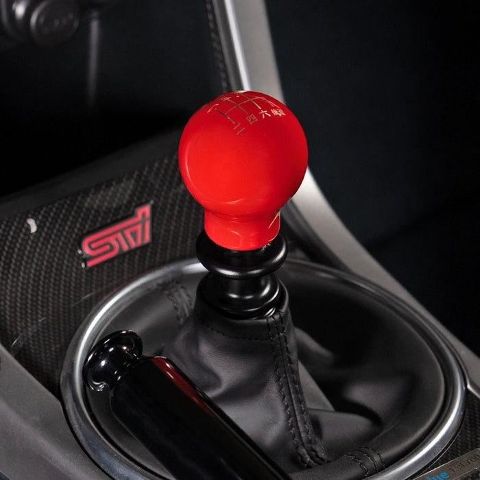 Billetworkz Weighted Shift Knob 6 Speed Japanese Engraving Fits Most Subaru STI Models - BW-KNB-STI-JAP6-GRED-SP - Subimods.com