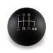 Billetworkz Weighted Shift Knob 6 Speed Japanese Engraving Fits Most Subaru STI Models - BW-KNB-STI-JAP6-MBLK-CK - Subimods.com