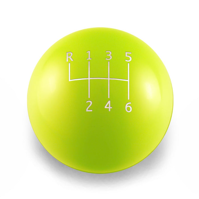 Billetworkz Weighted Shift Knob 6 Speed Standard Engraving 13 - 21 Subaru BRZ / FR - S / 86 - BW-KNB-BRZ1-STD6-NYEL-SP - Subimods.com