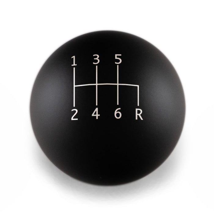 Billetworkz Weighted Shift Knob 6-Speed Standard Engraving Fits Most Subaru Models - BW-KNB-SUB6-STD6-MBLK-AP - Subimods.com