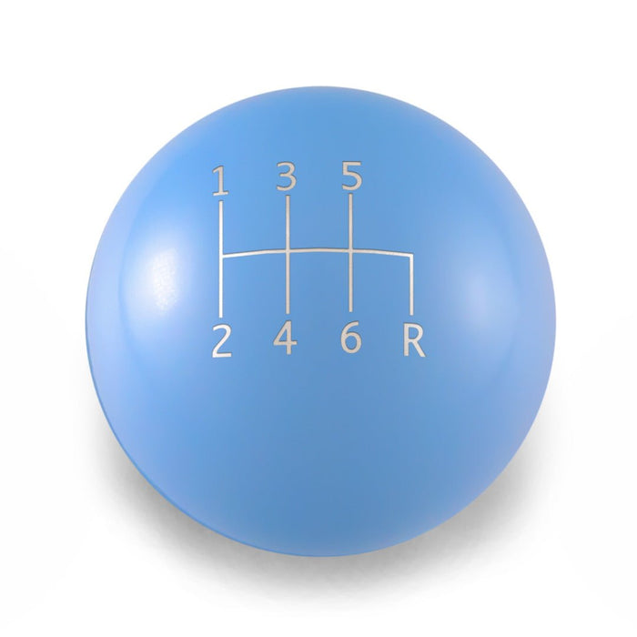 Billetworkz Weighted Shift Knob 6 - Speed Standard Engraving Fits Most Subaru Models - BW-KNB-SUB6-STD6-PBLU-SP - Subimods.com
