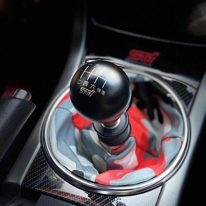 Billetworkz Weighted Shift Knob 6 Speed STI Japanese Engraving Fits Most Subaru STI Models - Navy Blue - BW-KNB-STI6-JPSTI-CRED-SP - Subimods.com