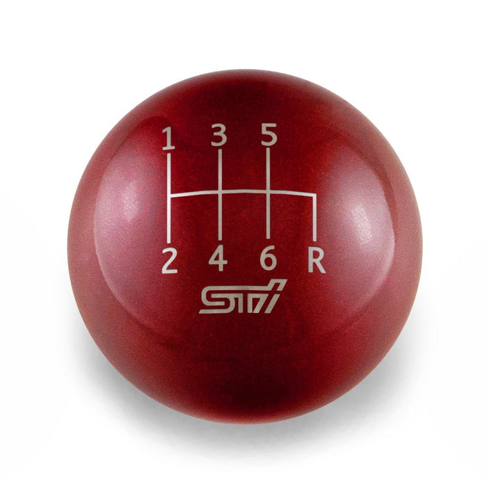 Billetworkz Weighted Shift Knob 6 Speed STI Standard Engraving Fits Most Subaru STI Models - Cobalt Blue - BW-KNB-STI6-SSTI-CRED-SP - Subimods.com