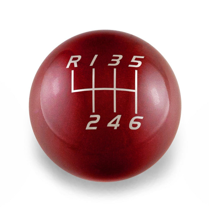 Billetworkz Weighted Shift Knob 6 Speed Velocity Engraving 13 - 21 Subaru BRZ / FR - S / 86 - BW-KNB-BRZ1-VEL6-CRED-SP - Subimods.com