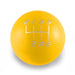 Billetworkz Weighted Shift Knob 6 Speed Velocity Engraving 13 - 21 Subaru BRZ / FR - S / 86 - BW-KNB-BRZ1-VEL6-GYEL-SP - Subimods.com