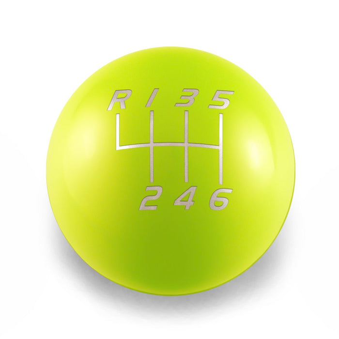 Billetworkz Weighted Shift Knob 6 Speed Velocity Engraving 13 - 21 Subaru BRZ / FR - S / 86 - BW-KNB-BRZ1-VEL6-NYEL-SP - Subimods.com