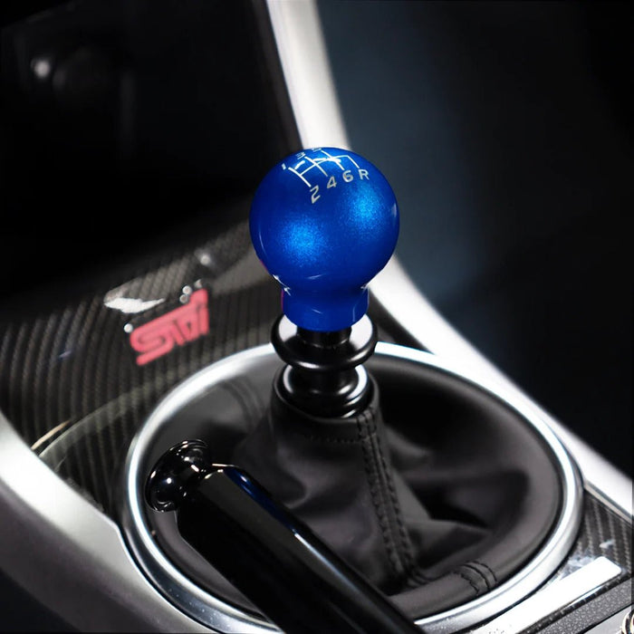 Billetworkz Weighted Shift Knob 6 Speed Velocity Engraving 15 - 25 Subaru WRX - BW-KNB-WRX6-VEL6-CBLU-SP - Subimods.com