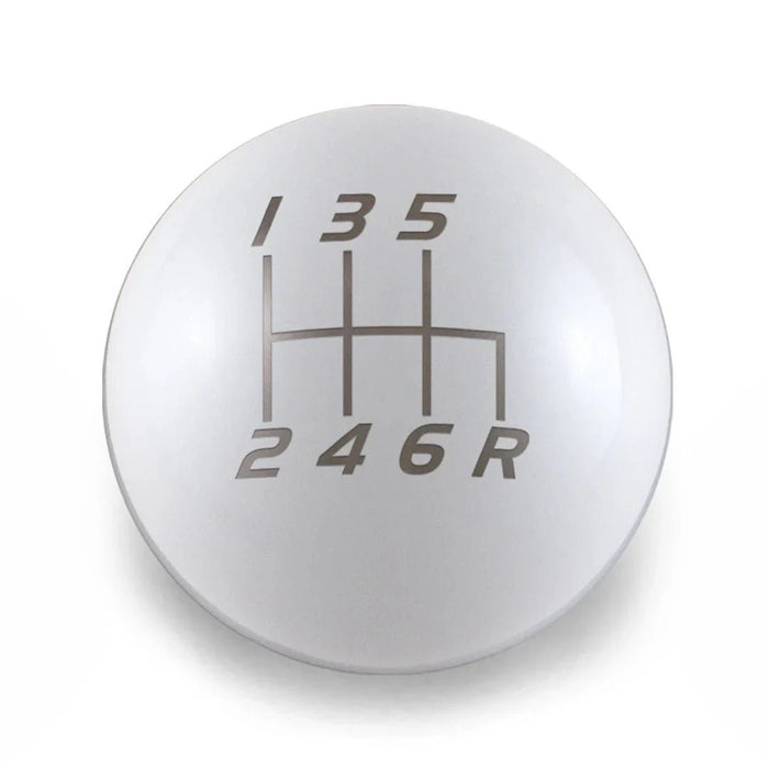 Billetworkz Weighted Shift Knob 6 Speed Velocity Engraving 15-25 Subaru WRX - BW-KNB-WRX6-VEL6-GWHT-CK - Subimods.com