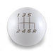 Billetworkz Weighted Shift Knob 6 Speed Velocity Engraving 15-25 Subaru WRX - BW-KNB-WRX6-VEL6-GWHT-CK - Subimods.com
