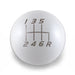 Billetworkz Weighted Shift Knob 6 Speed Velocity Engraving 15 - 25 Subaru WRX - BW-KNB-WRX6-VEL6-GWHT-SP - Subimods.com