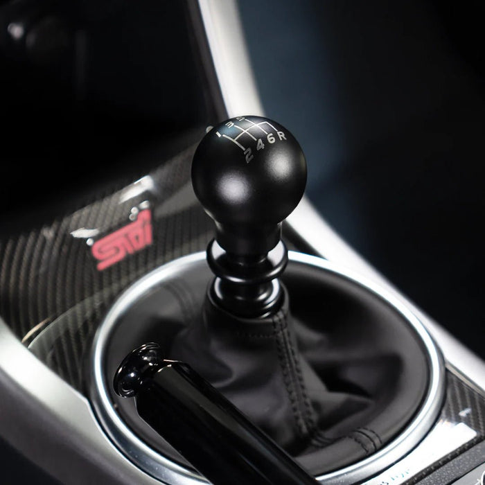 Billetworkz Weighted Shift Knob 6 Speed Velocity Engraving 15 - 25 Subaru WRX - BW-KNB-WRX6-VEL6-MBLK-SP - Subimods.com