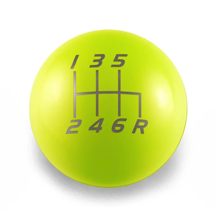 Billetworkz Weighted Shift Knob 6 Speed Velocity Engraving 15-25 Subaru WRX - BW-KNB-WRX6-VEL6-NYEL-CK - Subimods.com