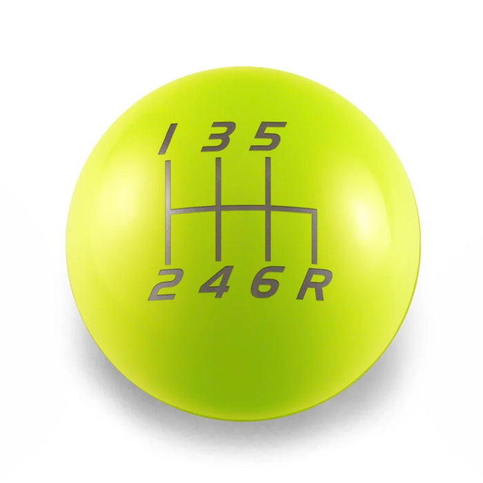 Billetworkz Weighted Shift Knob 6 Speed Velocity Engraving 15 - 25 Subaru WRX - BW-KNB-WRX6-VEL6-NYEL-SP - Subimods.com