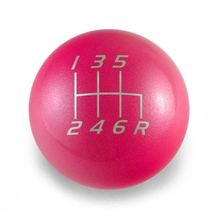 Billetworkz Weighted Shift Knob 6 Speed Velocity Engraving 15 - 25 Subaru WRX - BW-KNB-WRX6-VEL6-PINK-SP - Subimods.com