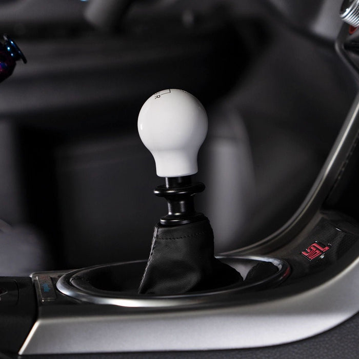 Billetworkz Weighted Shift Knob 6 Speed Velocity Engraving Fits Most Subaru STI Models - BW-KNB-STI-VEL6-GWHT-SP - Subimods.com