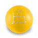 Billetworkz Weighted Shift Knob 6 Speed Velocity Engraving Fits Most Subaru STI Models - BW-KNB-STI-VEL6-GYEL-SP - Subimods.com