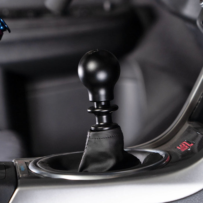Billetworkz Weighted Shift Knob 6 Speed Velocity Engraving Fits Most Subaru STI Models - BW-KNB-STI-VEL6-MBLK-SP - Subimods.com