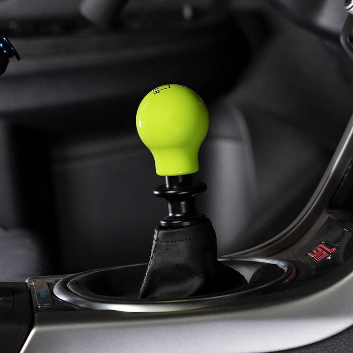 Billetworkz Weighted Shift Knob 6 Speed Velocity Engraving Fits Most Subaru STI Models - BW-KNB-STI-VEL6-NYEL-SP - Subimods.com