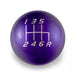 Billetworkz Weighted Shift Knob 6 Speed Velocity Engraving Fits Most Subaru STI Models - BW-KNB-STI-VEL6-PURP-SP - Subimods.com
