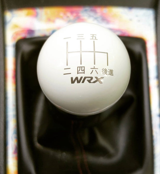 Billetworkz Weighted Shift Knob 6 Speed WRX Japanese Engraving Fits Most Subaru WRX Models - Navy Blue - BW-KNB-WRX6-JPWRX-CBLU-SP - Subimods.com