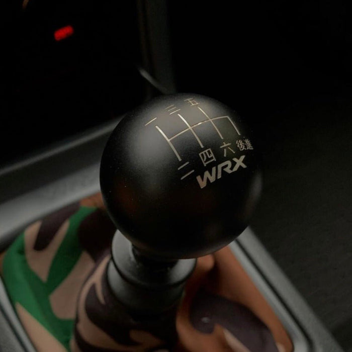 Billetworkz Weighted Shift Knob 6 Speed WRX Japanese Engraving Fits Most Subaru WRX Models - Navy Blue - BW-KNB-WRX6-JPWRX-CBLU-SP - Subimods.com